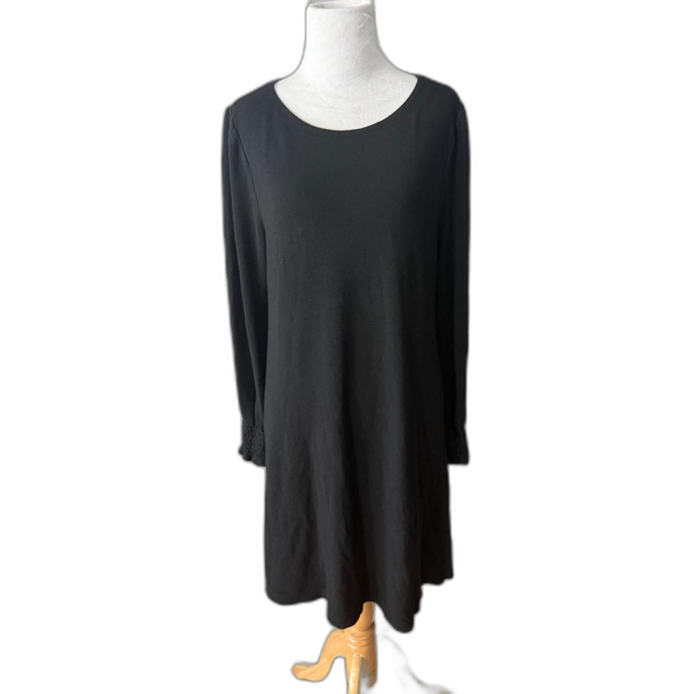 Large LOFT black sweater dress